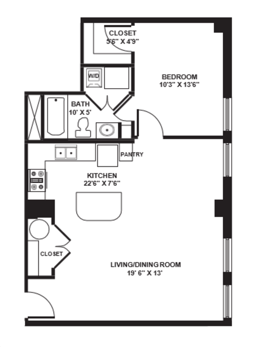 1 Bedroom 1 Bathroom Apartment for rent at The Brix At 26, A Hudson Property in Pittsburgh, PA