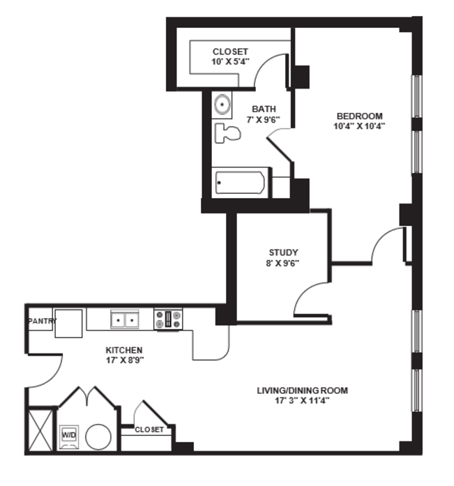 1 Bedroom 1 Bathroom Apartment for rent at The Brix At 26, A Hudson Property in Pittsburgh, PA