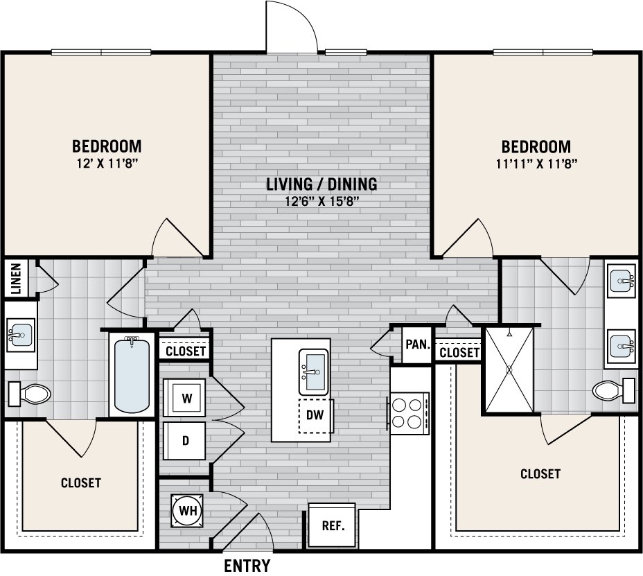 2 Bedrooms 2 Bathrooms Apartment for rent at West Love in Dallas, TX