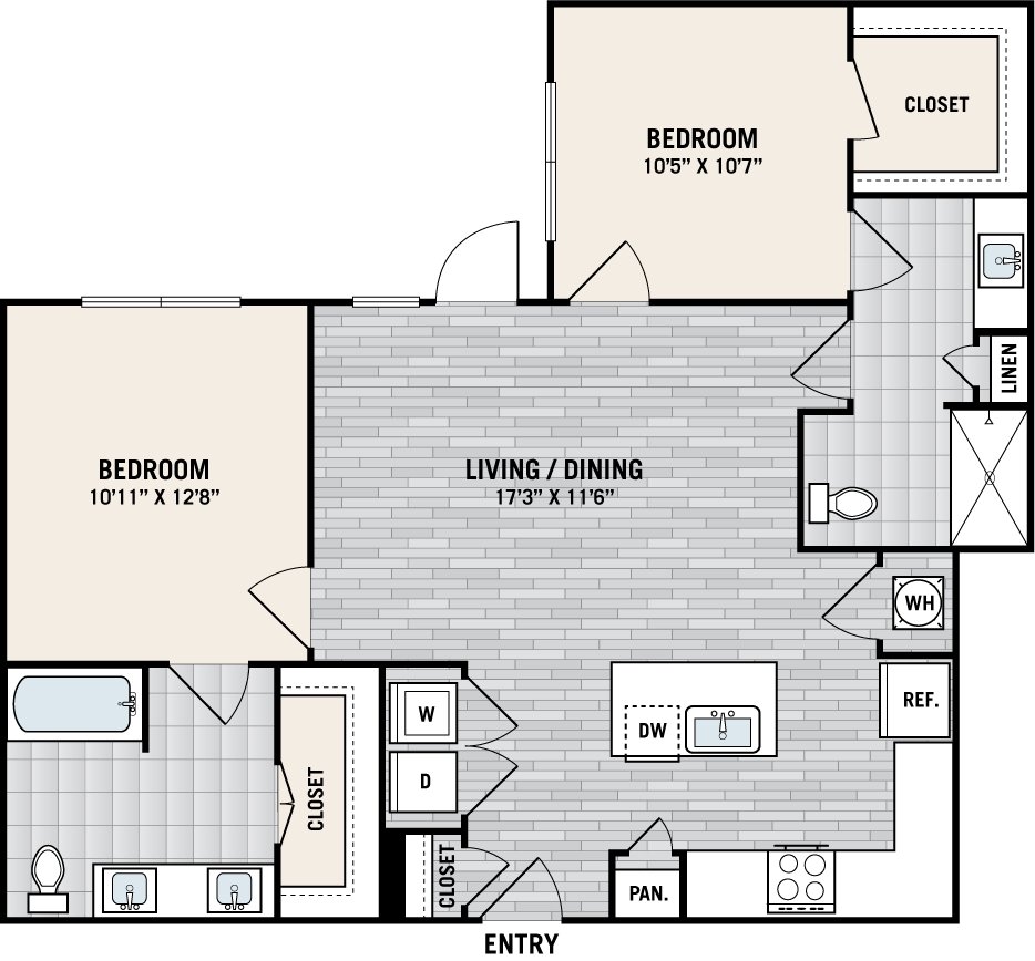 2 Bedrooms 2 Bathrooms Apartment for rent at West Love in Dallas, TX