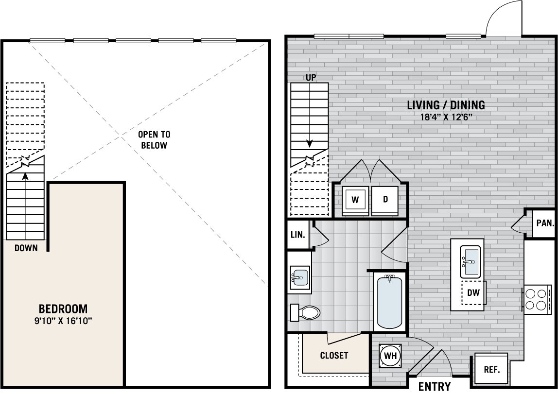 1 Bedroom 1 Bathroom Apartment for rent at West Love in Dallas, TX