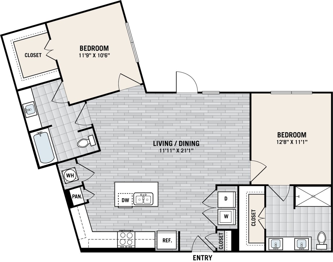 2 Bedrooms 2 Bathrooms Apartment for rent at West Love in Dallas, TX